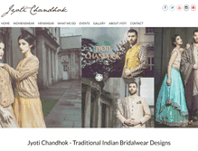 Tablet Screenshot of jyotichandhok.com